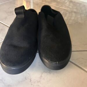 ecco Sheepskin Slip on Running Shoes, Black men's 8